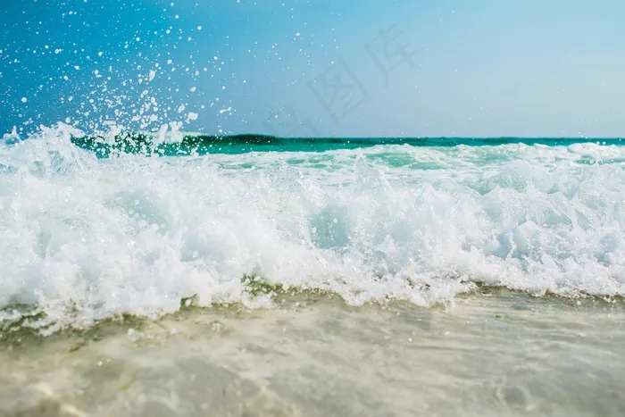 海滩，泡沫，议案，海洋，海，海景，海滨
