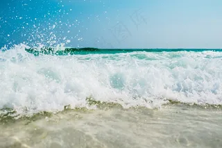 海滩，泡沫，议案，海洋，海，海景，海滨