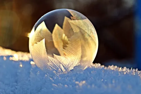 肥皂泡,霜,雪,泡沫,eiskristalle,冬季 肥皂泡,霜,雪,泡沫,eiskristalle,冬季