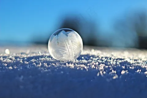 肥皂泡,泡沫,eiskristalle,雪,冬季,冻结 肥皂泡,泡沫,eiskristalle,雪,冬季,冻结