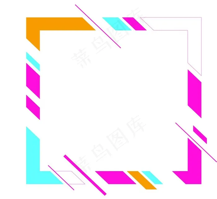 矩形边框图片ai矢量模版下载