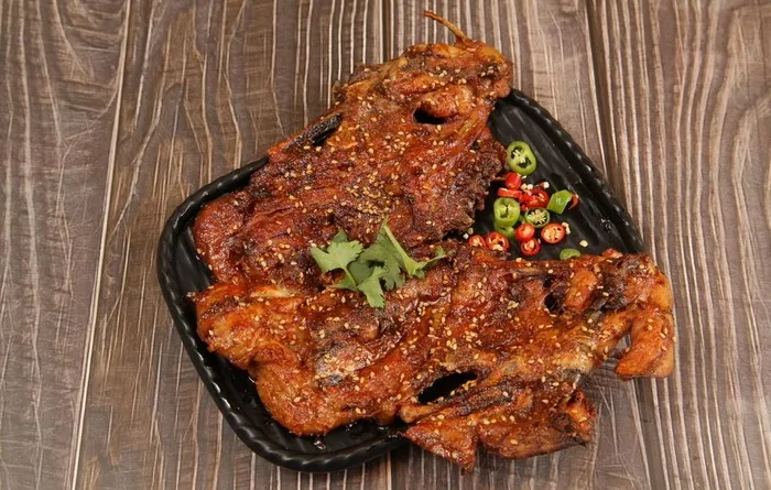 烤鸡架图片