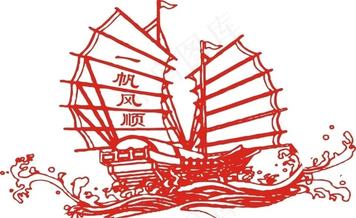 帆船图片cdr矢量模版下载
