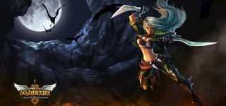 英雄联盟人物原画 卡特琳娜图片