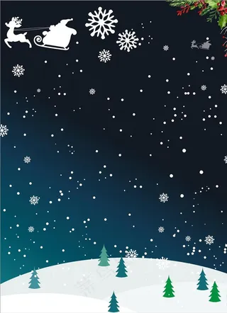 圣诞节雪花背景图片