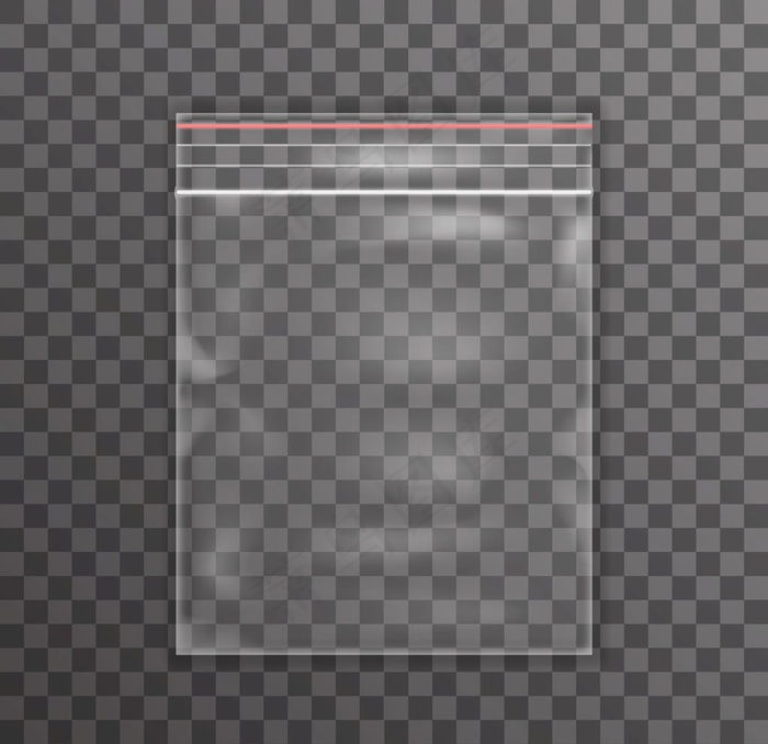 透明塑料包装袋图片eps,ai矢量模版下载