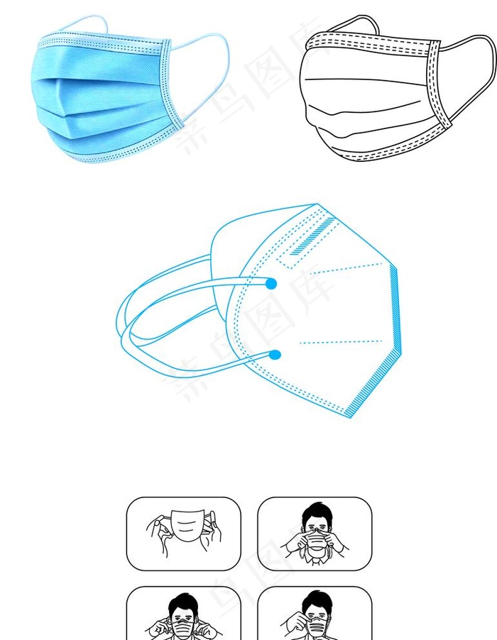 口罩设计图案图片