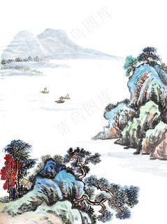 工笔山水画图片