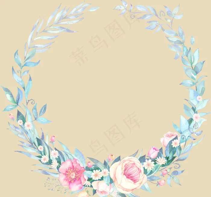 花环图片psd模版下载