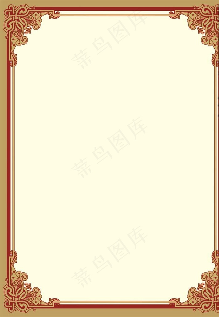 边框图片cdr矢量模版下载