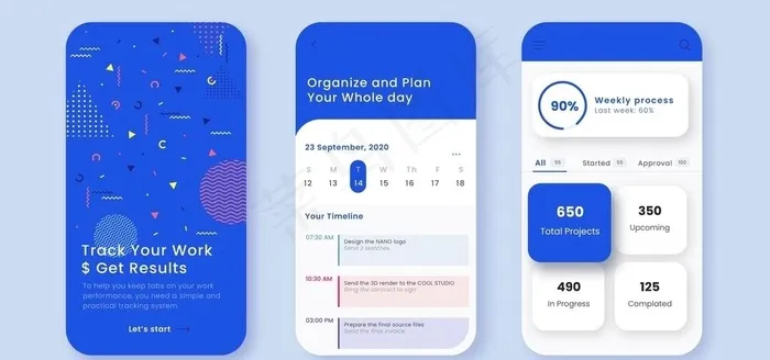 UI首页 UI界面 UI图标图片ai矢量模版下载