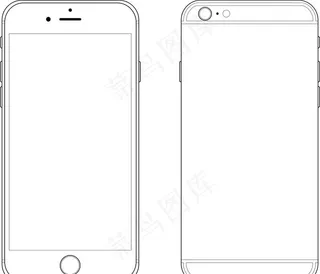 手机线稿图片