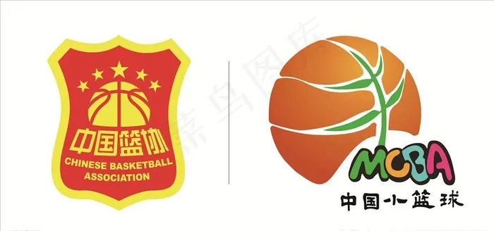 中国篮协 中国小篮球LOGO图片ai矢量模版下载