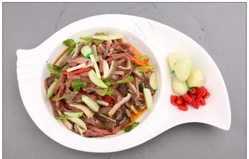 腊八蒜拌羊杂图片 腊八蒜拌羊杂图片