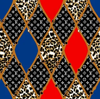 大牌 方巾 豹纹图片