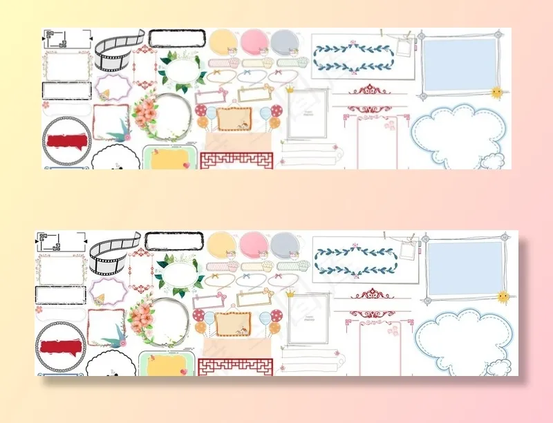 花边图片(9449X3150(DPI:200))psd模版下载