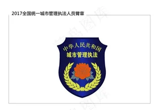 2017城管统一新服装之臂章图片