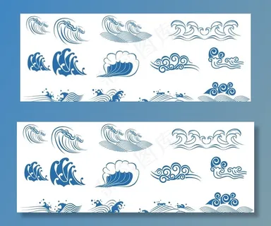 浪花花纹图片 浪花花纹图片