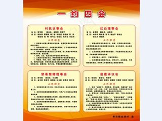 村 一约四会 工作职责图片