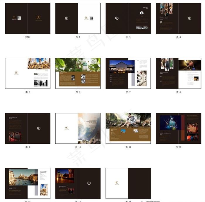 箱包品牌画册图片(426X291)cdr矢量模版下载