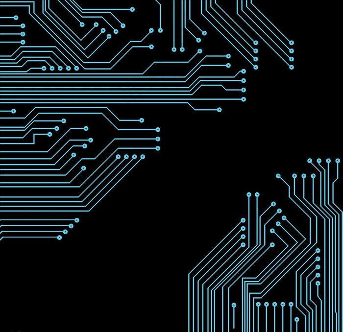 手绘电路板矢量图下载图片