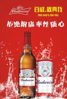百威碑酒图片