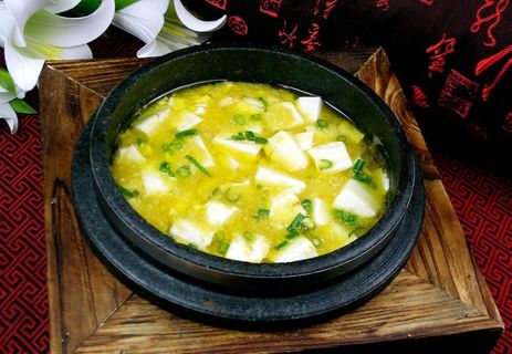 石锅蟹粉豆腐图片