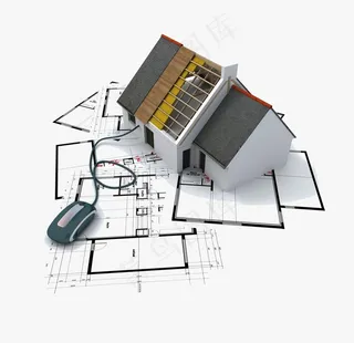 建筑结构图 房屋 别墅 房子图片