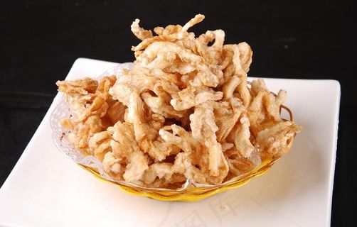 干炸鲜蘑图片