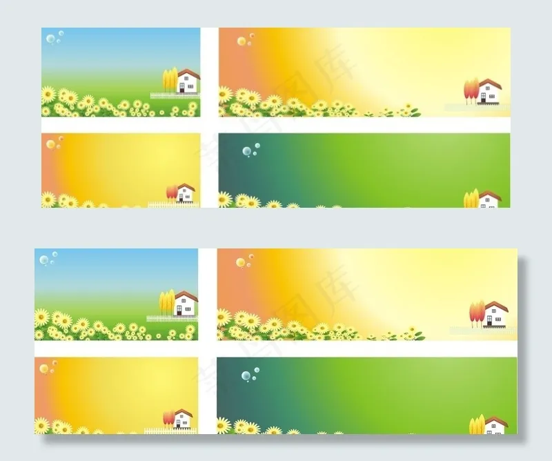 卡通背景图片cdr矢量模版下载