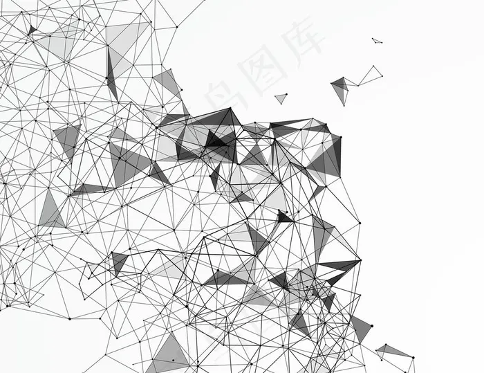 虚拟抽象科技点线面图片eps,ai矢量模版下载