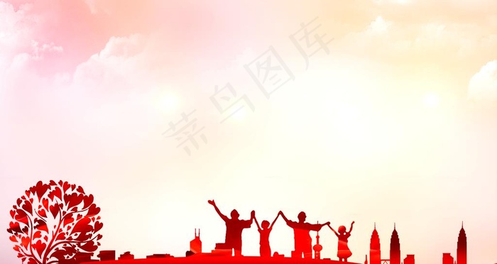 海报背景图片psd模版下载