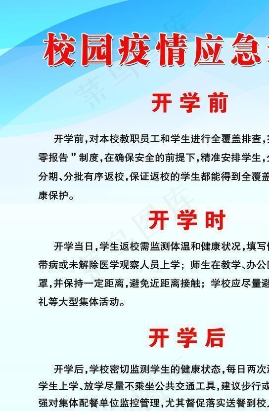 校园疫情宣传  学校防疫展板图片psd模版下载