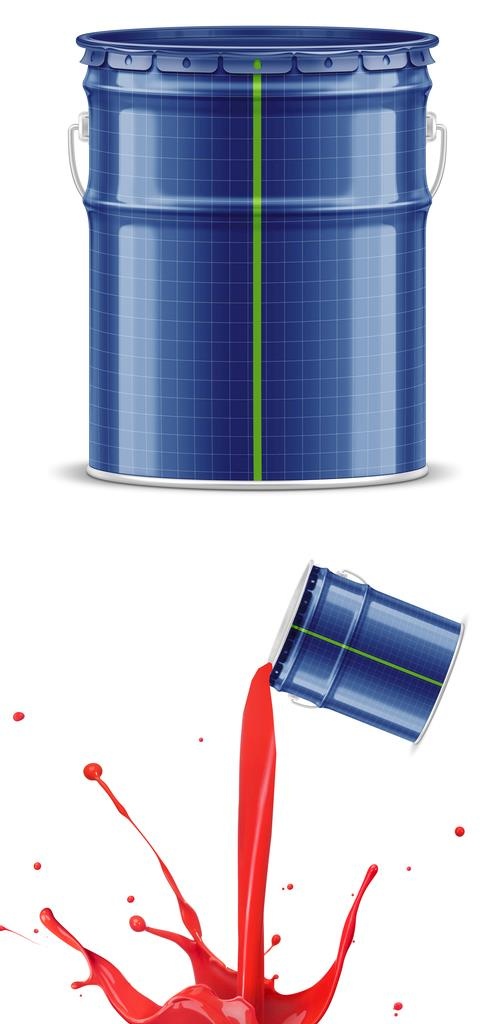 油漆桶样机图片(4000X7949(DPI:72))psd模版下载
