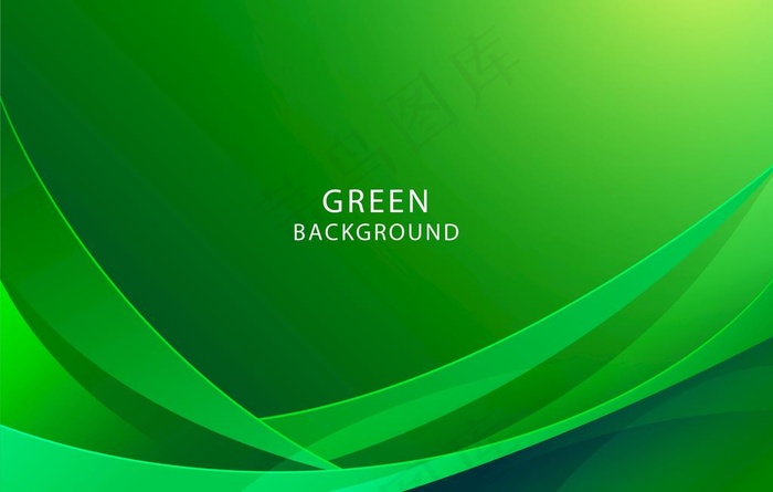 绿色曲线背景图片