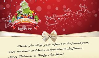 公司商务圣诞节贺卡 明信片图片