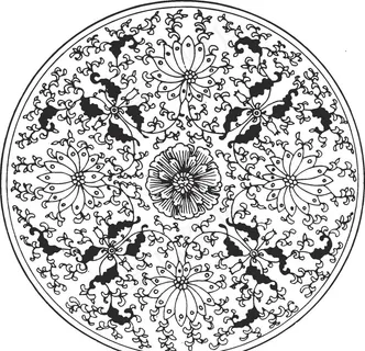 镂空花图案图片