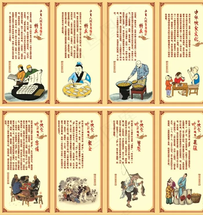 饮食文化图片(580X1180)cdr矢量模版下载