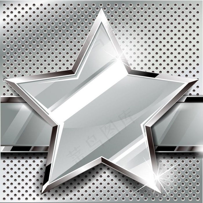 星星金属背景图片