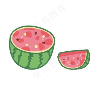西瓜插画图片