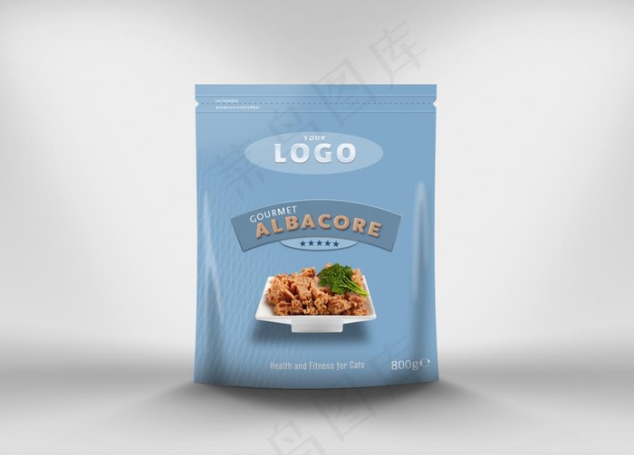 袋装零食包装贴图样机图片psd模版下载