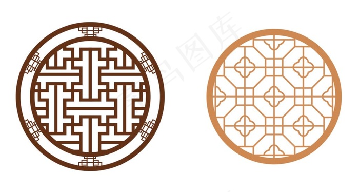 中国风古典花纹图片cdr矢量模版下载