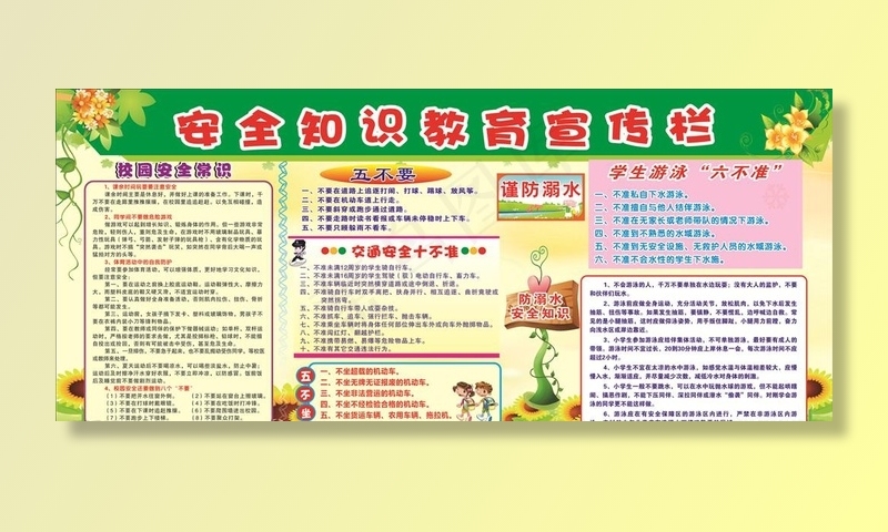 安全教育宣传栏图片