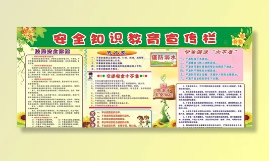 安全教育宣传栏图片