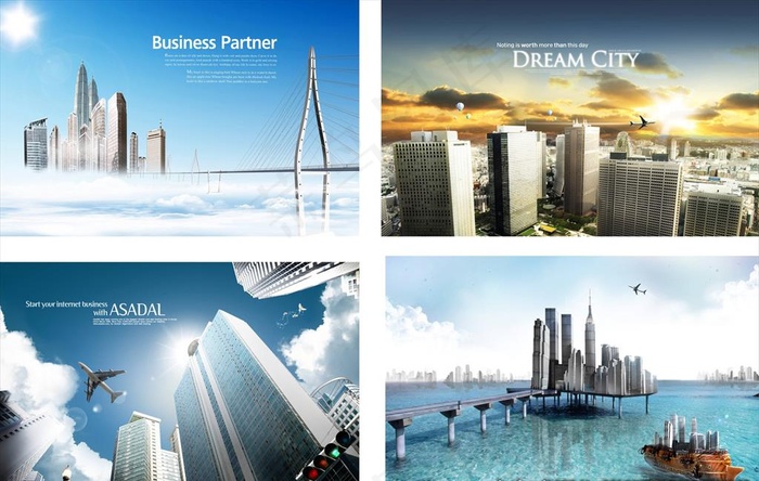 建筑楼宇大厦商务素材图片