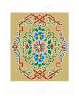 藏族花纹图片