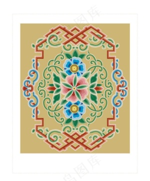 藏族花纹图片
