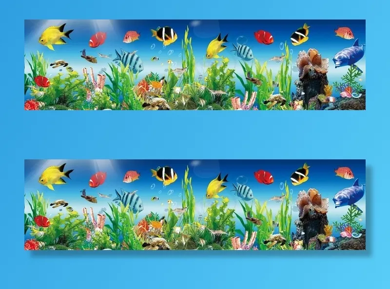 鱼缸背景图图片(6969X2067(DPI:150))psd模版下载