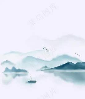 新中式   山  背景元素图片 新中式   山  背景元素图片