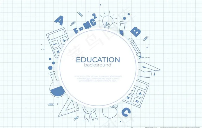 教育学习元素背景底纹图片eps,ai矢量模版下载